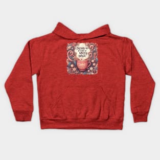 hot cocoa, winter magic Kids Hoodie